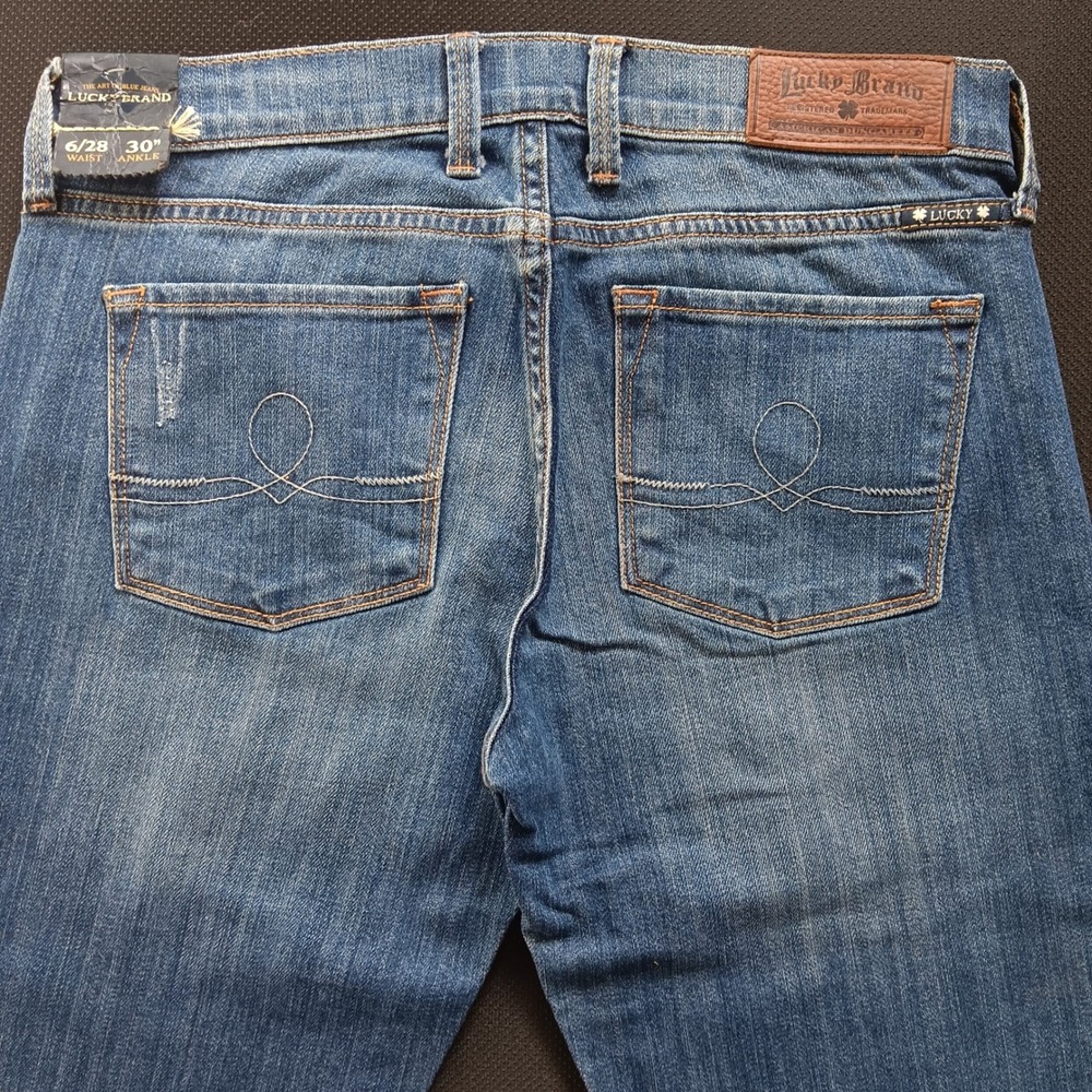 Lucky Brand Sofia Straight Jeans Womens 6/28 *measures 30 Blue NWT Ankle 7WC1015 - Picture 8 of 14